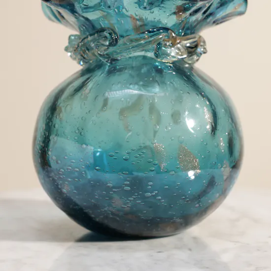 Floward Blue Glass Vase