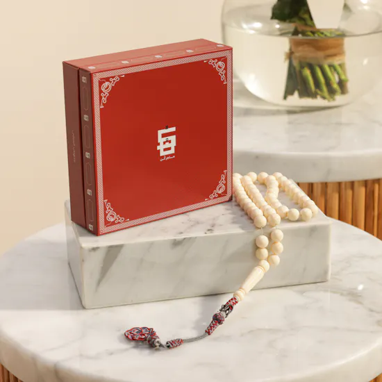 Kun Luxury Rosary | Astounding Peach Roses Vase