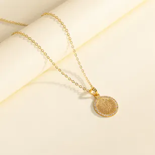 Hrh Surat Al Ikhlass Gold Plated Necklace