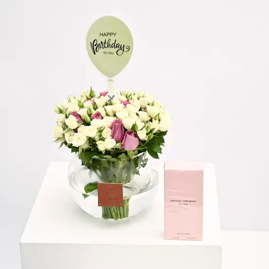 Narciso Rodriguez For Her EDP | White Birthday Vase