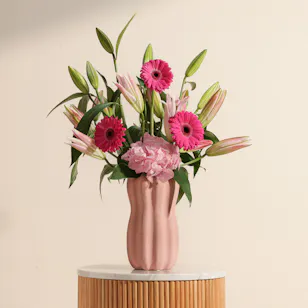 Pinkish Flowers Vase Pinkish Flowers Vase