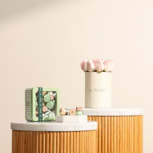 Patchi Les Mignonettes Tin Chocolate Box | Pink Rose Box