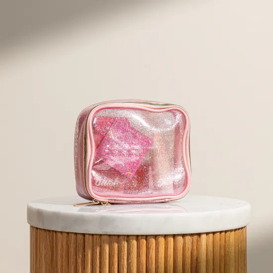Essentials Summer Breeze Barbie Glitter Pouch