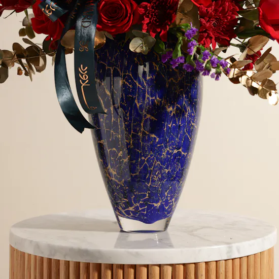 Ruby Romance Flowers Vase