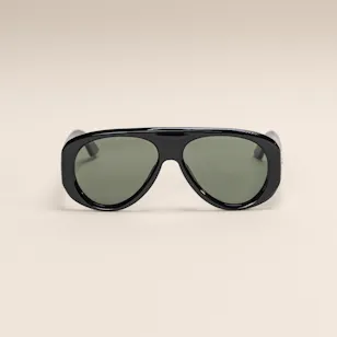 Le Specs Dream Boat Black Khaki Mono Polarised Unisex Sunglasses