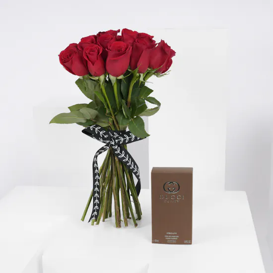 25 Red Roses | Gucci Guilty Absolute EDP