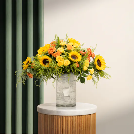 Morning Glow Flowers Vase