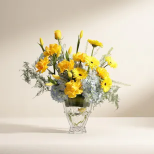 Rogaska Cheerful Flowers Finesse Crystal Vase