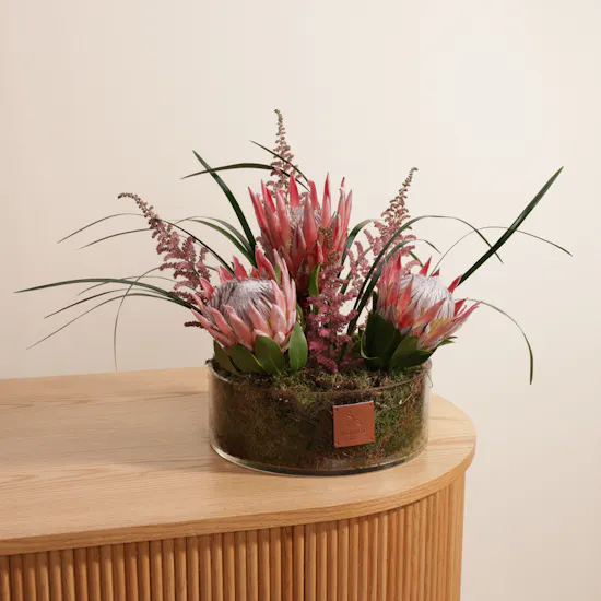 Pink Protea Vase