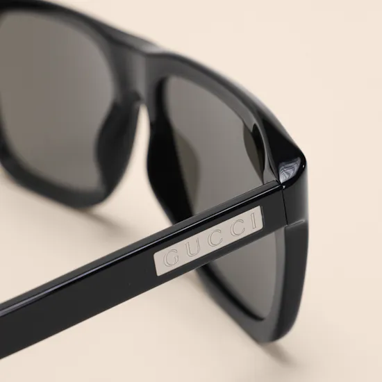 Gucci Black Square Men's Sunglasses