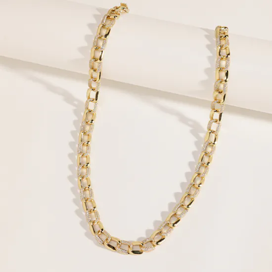 Alvira Luxury Silver Gold Plated Set