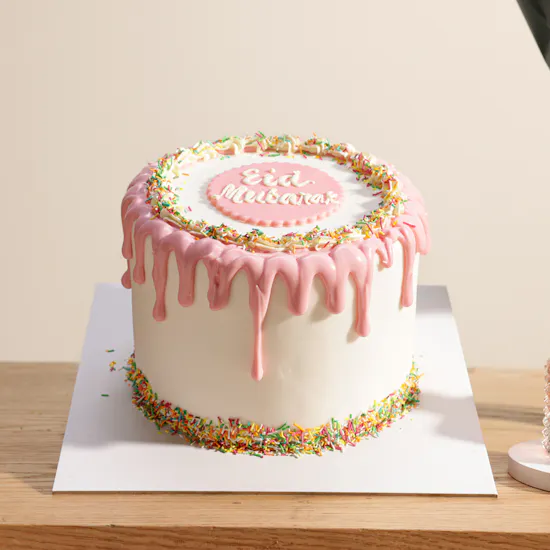 Floward Eid Pink Cake | Valentino Donna Born in Roma and Flowers
