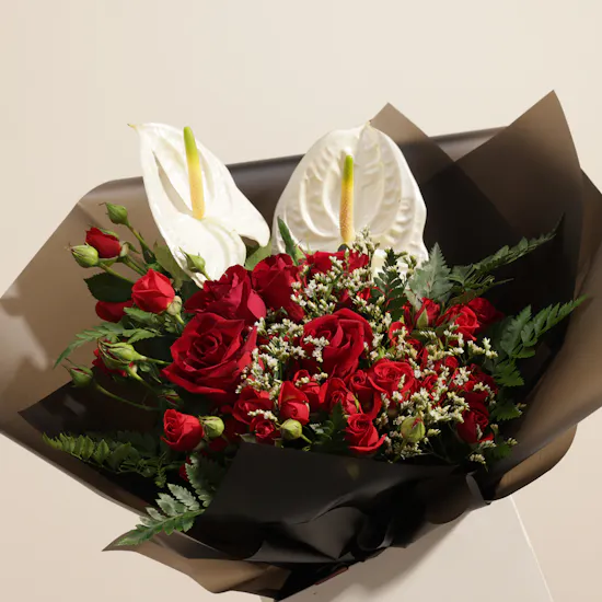 Red Whispers Flower Bouquet