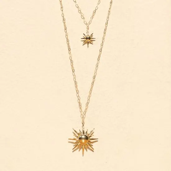L'azurde Sun Layered Necklace