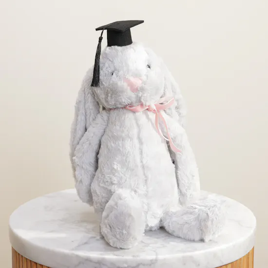 BearHug Boo Graduation Bunny Toy