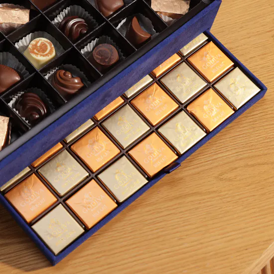 Godiva Chocolates Royal Navy Blue Box