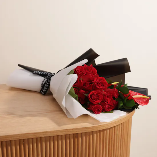 Charming Red Flower Bouquet