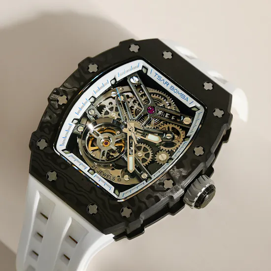 Tsar Bomba Elemental Automatic Elegant White Men's Watch