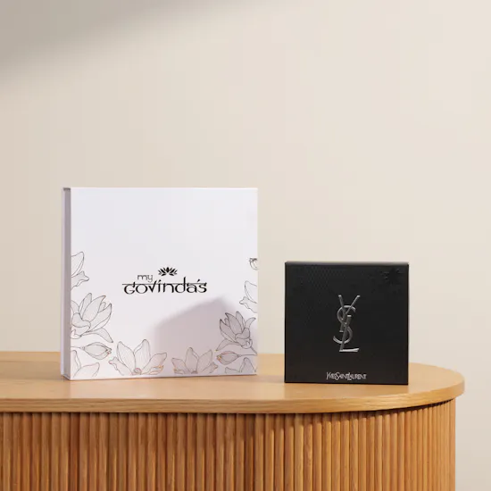 MyGovindas Rakhi Divine Bond Sweets Box | Yves Saint Laurent Y Le Parfum Men's Gift Set
