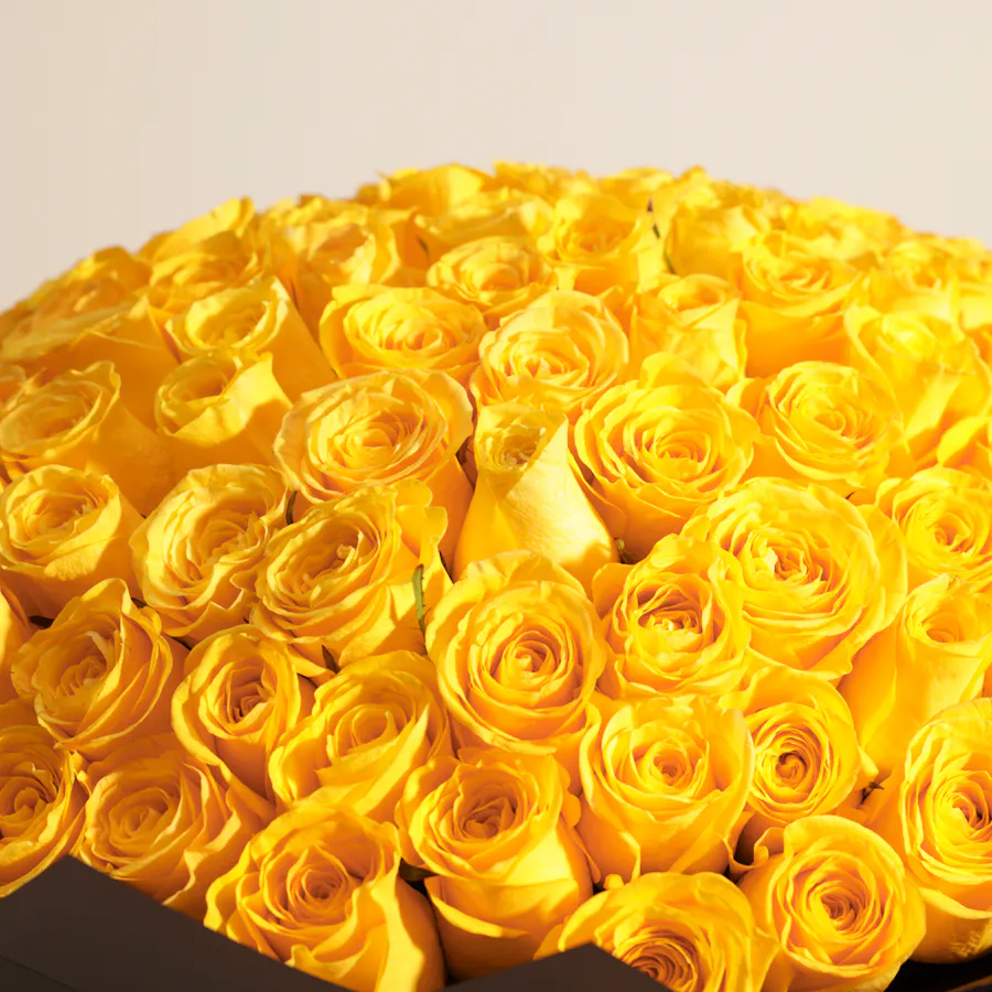 Gorgeous Yellow | 100 Rose Bouquet 4