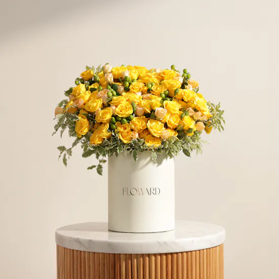 Honey Light Flower Box