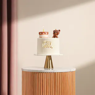 Floward Cute Bear Birthday Cake for Kids Floward Cute Bear Birthday Cake for Kids
