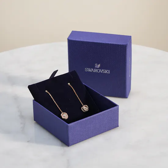 Swarovski Generation Rose Gold Tone Women's Earrings