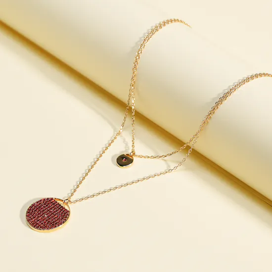 Swarovski Ginger Layered Pendant