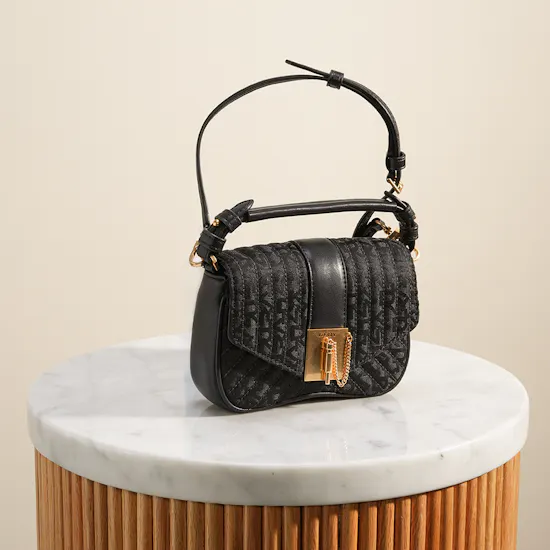 Dkny LULU Small Flap Black Cross Body Bag