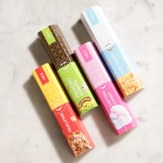 Ghazl Chocolatier Chocolate Bars Acrylic Box