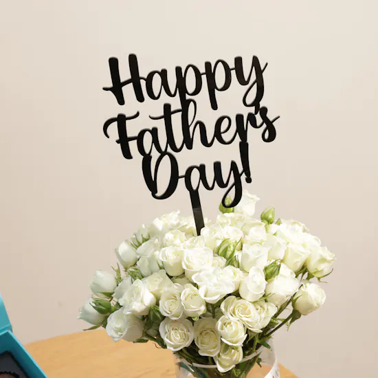 NJD Best Dad Ever Smash Heart Chocolate Box | Refined Elegance Flower Vase