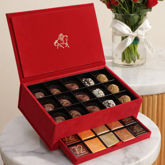 Godiva Small Royal Chocolate Box | Endless Devotion Flowers Vase