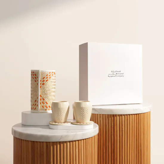 Saudi Artisanal Company Palm Cup Set