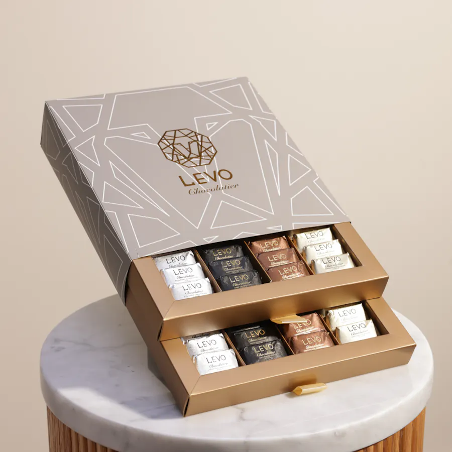Levo Wrapped Chocolate Box 1