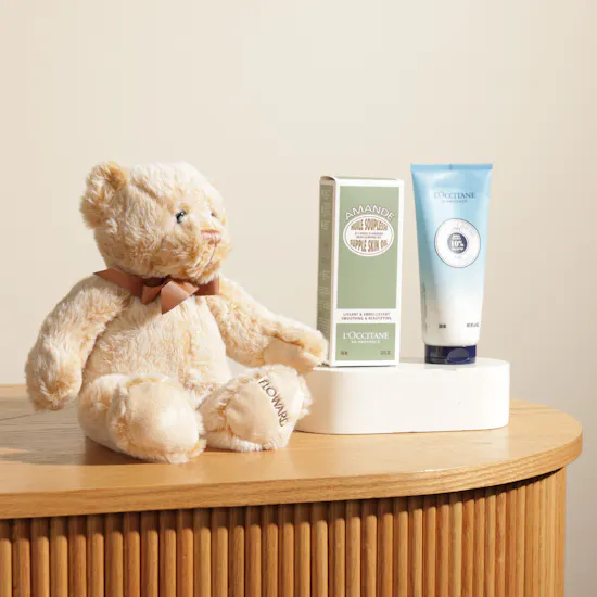 L'Occitane Shea Almond Duo Skincare Set | Floward Teddy Bear Toy
