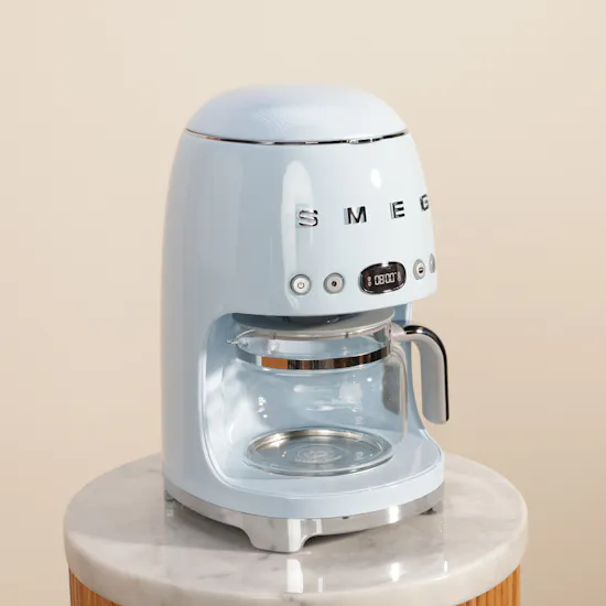 Smeg 50's Style Drip Filter Pastel Blue Coffee Machine