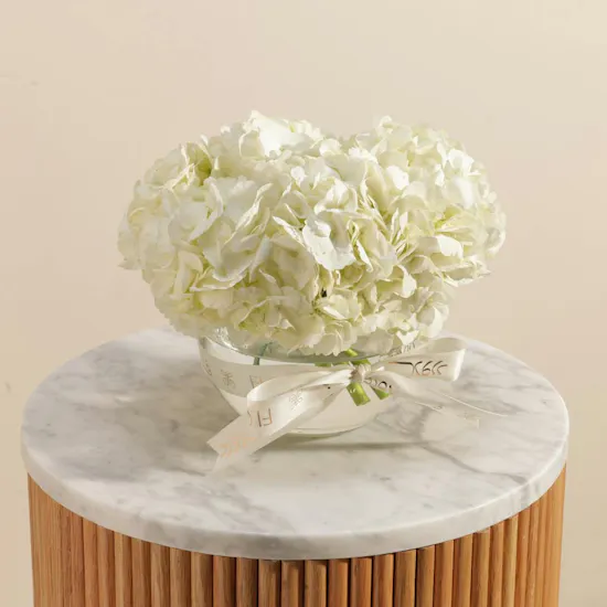 Magical White Hydrangea Vase