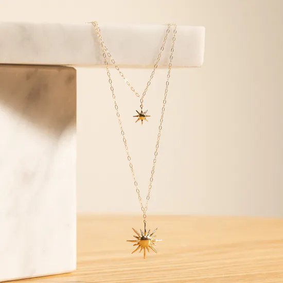 L'azurde Sun Layered Necklace