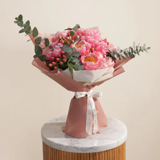 Tender Reverie Peony Flower Bouquet