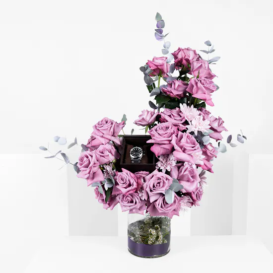 Roberto Cavalli by Franck Muller Men's Watch | Purple Flowers