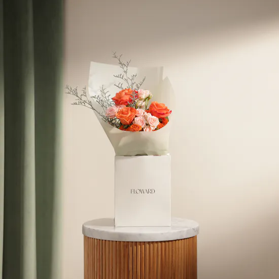 Scarlet Whispers Flowers Bouquet