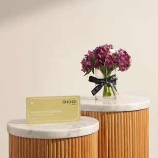 Aya Salon 300 SAR Credit Voucher | Opulent Glow Flower Vase
