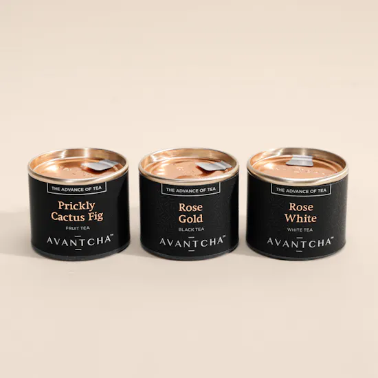 Avantcha Rose Tea Tasting Set | Grateful for You Flower Bouquet