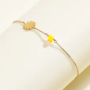 Leïa K. Sun with 1 Bead Bracelet 