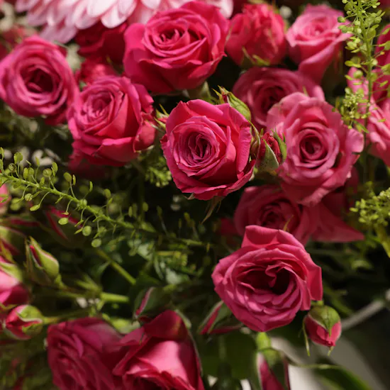 Pink Sunshine Flowers Vase