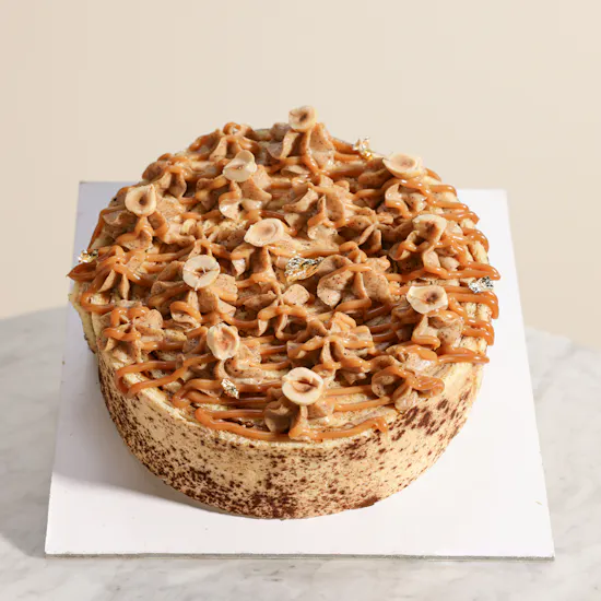 Floward Hazelnut Caramel Roll Cake