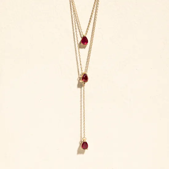Siran By Iram Double Layered Gold Necklace