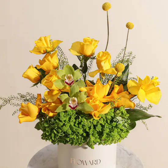 Elegant Get Well Soon Flowers Box