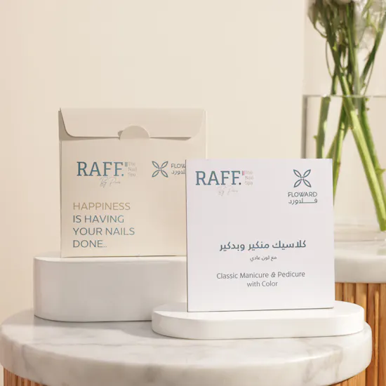 Raff by Paris Classic Manicure and Pedicure with Color Gift Voucher | Exuberant Flower Vase