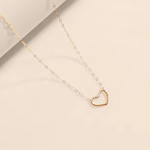 Miss L' by L'azurde Heart Gold Necklace